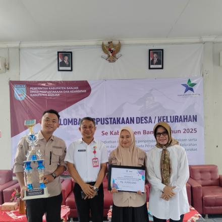 Perpusdes Nur Aqila Bawahan Seberang  Juara Harapan II Dalam Lomba Perpustakaan Tingkat Kabupaten